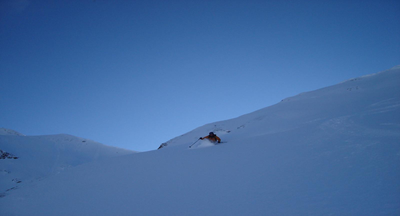 Freeride al passo del Tonale. 